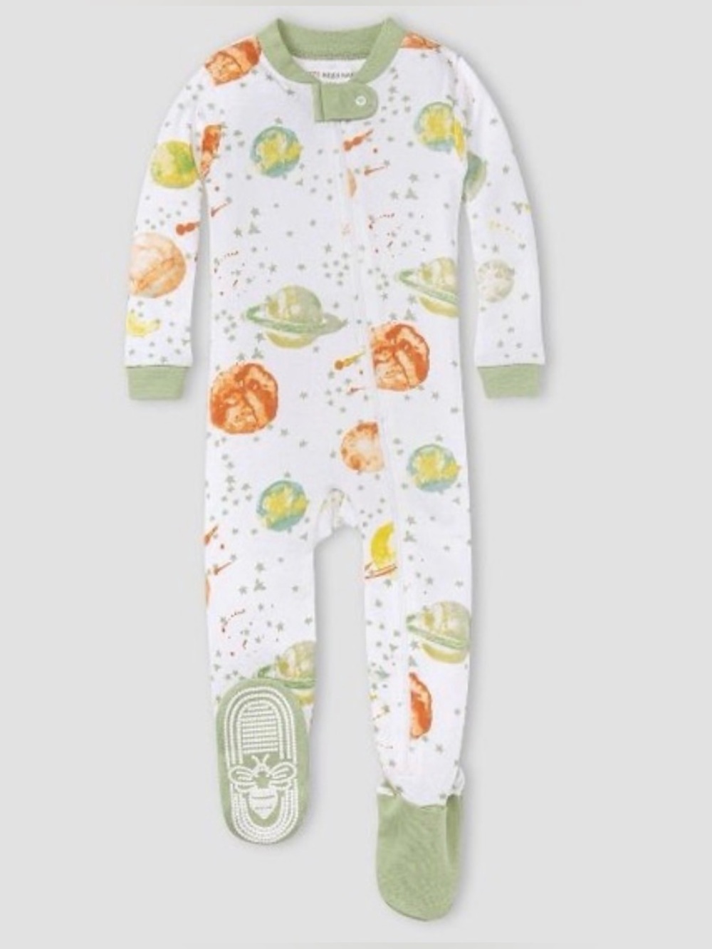 Burt's Bees Baby Organic Sleeper - Watercolor Galaxy. Size 3-6 Months NEW